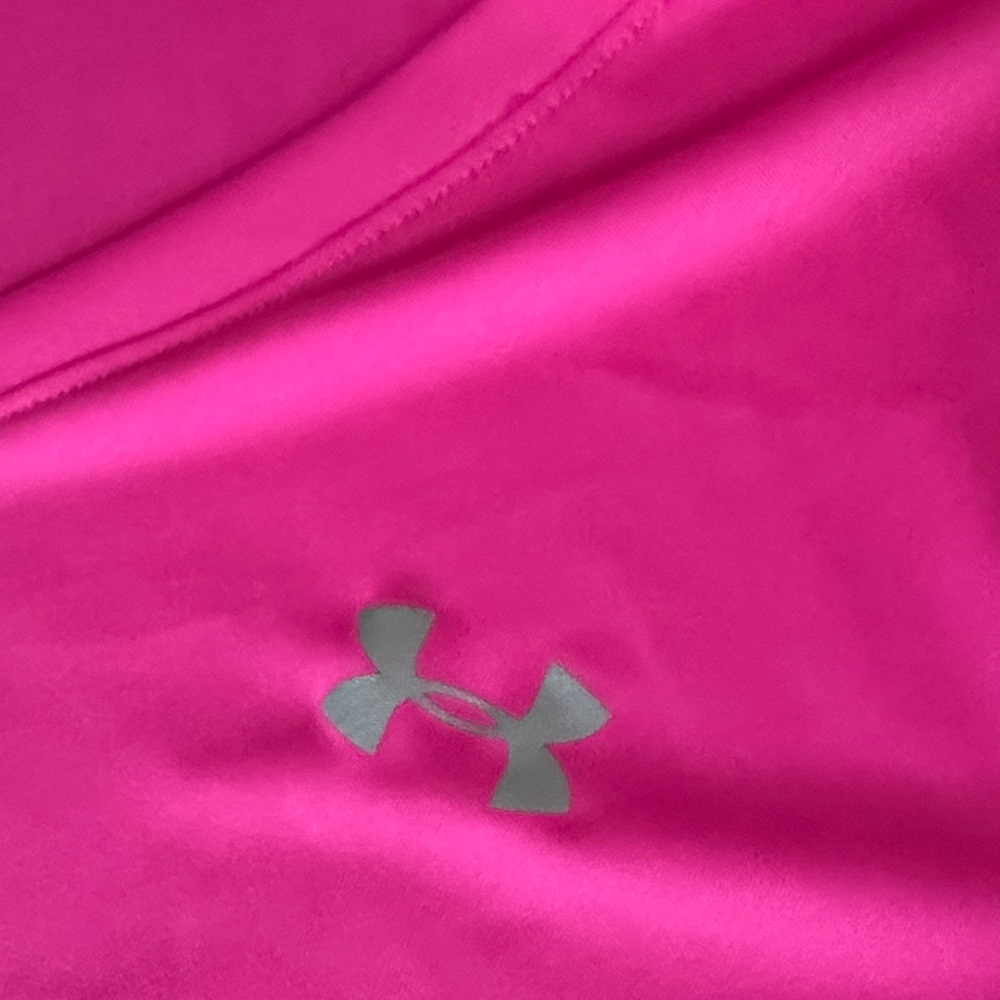 Under Armour Women's Bright Pink Short Sleeve Tee, Large - Picture 6 of 7